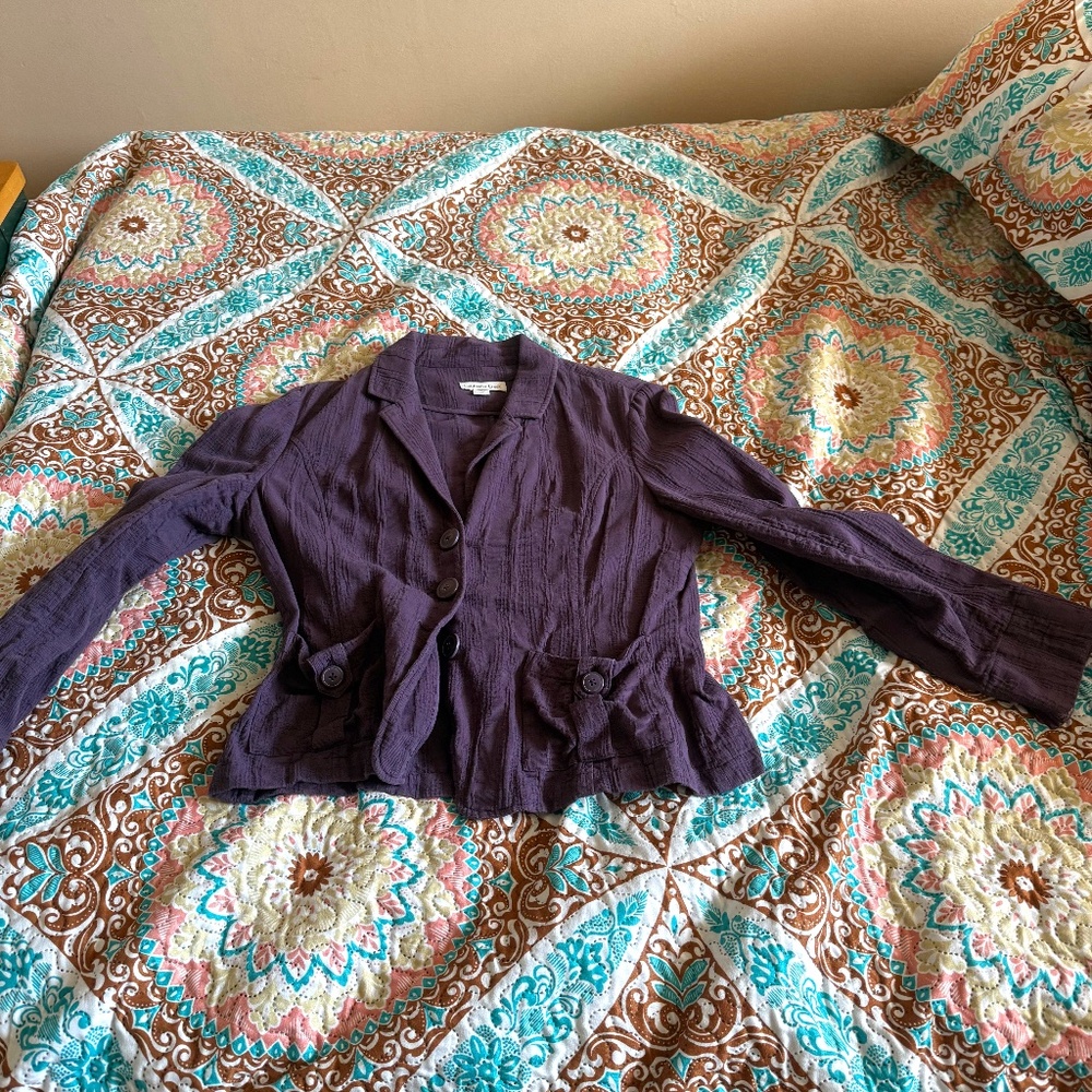 Cold Water Creek Purple Blazer - size 12